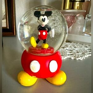 EUC mini Mickey Mouse Disneyland globe
